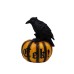 Halloween Crow Pumpkin Ornament Party Ghost Festival Resin Crafts Atmosphere Decoration Props