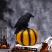 Halloween Crow Pumpkin Ornament Party Ghost Festival Resin Crafts Atmosphere Decoration Props