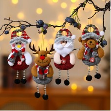 Christmas decorations, elderly ornaments, Christmas tree accessories, fabric ornaments, gifts