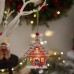 Christmas Hut Wooden Pendant Christmas Gingerbread Hut with Lamp Pendant Christmas Tree Decoration Pendant
