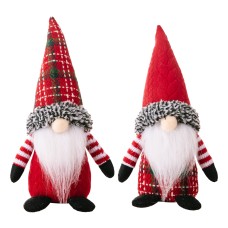 Christmas decorations, Christmas gnomes, goblin ornaments, checkered hats, faceless dolls, gnomes
