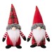 Christmas decorations, Christmas gnomes, goblin ornaments, checkered hats, faceless dolls, gnomes
