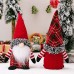 Christmas decorations, Christmas gnomes, goblin ornaments, checkered hats, faceless dolls, gnomes