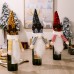 Christmas decoration items, sequins, red, yellow, black sequin caps, wine bottle covers, deer horn wine covers, red wine bottle caps