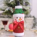 Christmas decoration supplies creative cartoon elderly snowman elk wine bottle set red wine set red wine bag