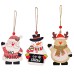 Christmas tree decoration, Christmas prints, wooden pendants, Christmas tree hanging decorations, home furnishings, shopping mall atmosphere decoration