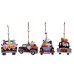 Halloween Creative Wooden Car Decoration Pendant Cartoon Desktop Small Ornament Scene Decoration Prop