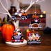 Halloween Creative Wooden Car Decoration Pendant Cartoon Desktop Small Ornament Scene Decoration Prop