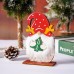 Christmas Decorations Cartoon Faceless Doll Hugging Gift Ornament Antlers Forest Elderly Desktop Decoration