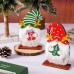 Christmas Decorations Cartoon Faceless Doll Hugging Gift Ornament Antlers Forest Elderly Desktop Decoration