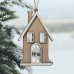 Christmas New Products Christmas Tree Small House Wooden Creative Small Pendant Hanging Decoration Christmas Decorations Gifts