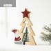 Christmas Creative Decorations Santa Claus Wooden Pentagram Ornament Gift Christmas Gift