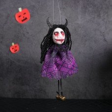 Halloween Pendant Decoration Ghost Ghost Face Ghost Toy Bar Purple Green Pendant Trick Pendant
