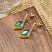 New Simple And Exquisite Irregular Crystal Glass Fashion Women's Luxury Earrings