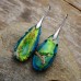 New Bohemian Emperor Stone Water Drop Pendant Earrings Natural Stone Jewelry