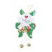 Christmas Decorations Creative Santa Claus Snowman Bow Pendant Shopping Mall Festive Atmosphere Decoration Bell Pendant