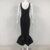 Black Color Women Sleeveless Sexy O-Neck Pearl Beading Bodycon Bandage Gown Dress Celebrate Fashion Evening Party Outfit Vestido Black Color Women Sleeveless Sexy O-Neck Pearl Beading Bodycon Bandage Gown Dress Celebrate Fashion Evening Party Outfit Vestido