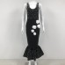 Black Color Women Sleeveless Sexy O-Neck Pearl Beading Bodycon Bandage Gown Dress Celebrate Fashion Evening Party Outfit Vestido Black Color Women Sleeveless Sexy O-Neck Pearl Beading Bodycon Bandage Gown Dress Celebrate Fashion Evening Party Outfit Vestido