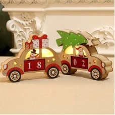 Christmas Decorations Wooden Creative Perpetual Calendar Christmas Decoration Luminous Calendar Ornament Gift