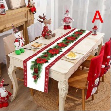 Christmas table flag American polyester printed tablecloth table towel Christmas table flag American polyester printed tablecloth table towel
