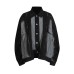 Color blocking structure splicing single breasted design denim jacket for women