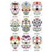 Halloween Face Tattoo Stickers Makeup Ball Funny Makeup Temporary Stickers Halloween Face Tattoo Stickers Makeup Ball Funny Makeup Temporary Stickers