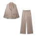 Hanging suit jacket loose suit pants
