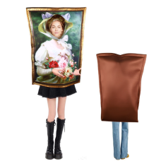 New Halloween party performance costumes fun spoof mural costumes campus activities performance jumpsuit