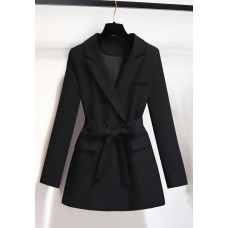 Korean style suit jacket for women, high-end temperament, loose waistband suit jacket for women, trendy casual lace up women Korean style suit jacket for women, high-end temperament, loose waistband suit jacket for women, trendy casual lace up women