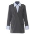 Splicing and color blocking loose fit suit jacket top Splicing and color blocking loose fit suit jacket top
