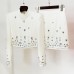 European and American fashion new heavy industry nail bead inlaid diamond short top half skirt set two-piece set