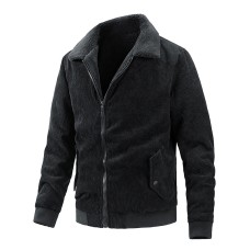 Men's casual jacket, double-sided, spring and autumn plus size men's jacket