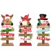 Christmas Home Decoration Colorful Wooden Christmas Tree Ornament Cartoon Forest Man Wooden Ornament