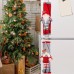 Christmas Red Grey Refrigerator Handle Gloves Christmas Forester Door Handle Protective Cover 