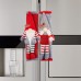 Christmas Red Grey Refrigerator Handle Gloves Christmas Forester Door Handle Protective Cover 