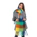 New European and American style colorful tassel women's leopard print scarf