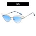 Cat eye hollow sunglasses European and American fashion sunglasses for women