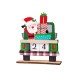 Christmas decoration wooden car Santa Claus calendar painted Santa Claus DIY gift ornaments