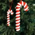 Decorative foam candy stick red and white Christmas tree decoration rattan decoration pendant window display