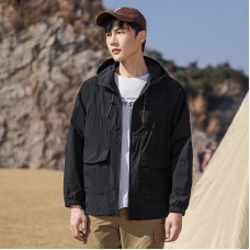 Hooded sun protection clothing, skin clothing for men and couples, ultra-thin and breathable outdoor skin windbreaker for summer Hooded sun protection clothing, skin clothing for men and couples, ultra-thin and breathable outdoor skin windbreaker for summer