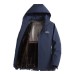 New graphene cotton jacket for men in winter, dad's outfit with plush outdoor jacket, thick cotton jacket