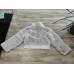 European and American jacket short style stand up collar spliced long sleeved jacket women's clothing
