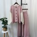 Detachable sleeve knitted cardigan, woolen pants, loose contrasting sweater set for women's fashion Detachable sleeve knitted cardigan, woolen pants, loose contrasting sweater set for women's fashion