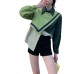 Fake Two Top Retro Hoodie Women's Asymmetric Shirt Fake Two Top Retro Hoodie Women's Asymmetric Shirt