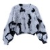 Soft and sticky round neck sweater, women's autumn new style, interior tie dye imitation mink fur knitted sweater