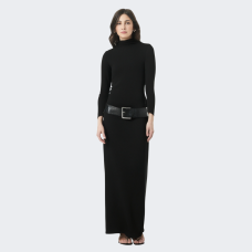 Fashionable and versatile new style with belt and pleated dress
