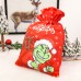Christmas Grinch Christmas Thief Gift Bag Green Haired Monster Grinch Candy Bag Children's Festival Gift Supplies