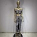 New Black and White Zebra Pattern Bandage Skirt Set European and American Fashion Off Shoulder Short Top Long Skirt Two Piece Set New Black and White Zebra Pattern Bandage Skirt Set European and American Fashion Off Shoulder Short Top Long Skirt Two Piece Set