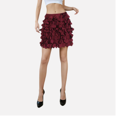 Spicy girl style irregular circular patchwork short skirt with new temperament high waist design short skirt for women