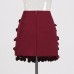 Spicy girl style irregular circular patchwork short skirt with new temperament high waist design short skirt for women